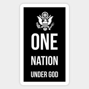 One nation under god - patriot Magnet